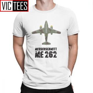 Cotton T-Shirt Messerschmitt Me262 Schwalbe for Men Me 262 Schwalbe Aircraft Airplane Funny T Shirt Oversized_02