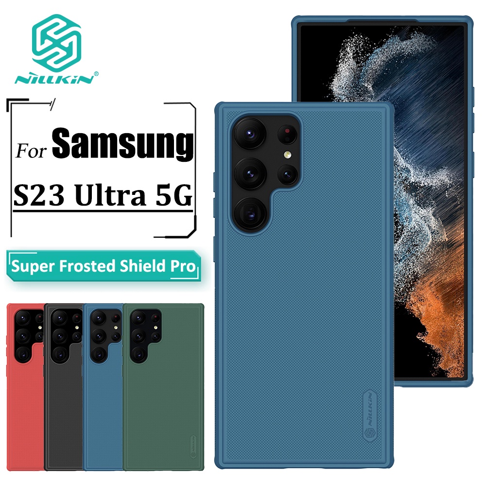 Nillkin Super Frosted Shield Pro เคส สําหรับ Samsung Galaxy S23 Ultra เคสโทรศัพท์ บางพิเศษ เคลือบด้าน TPU + PC ป้องกันลายนิ้วมือ กันกระแทก เคสด้านหลัง