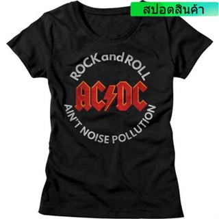 ขายดี เสื้อยืดลําลอง แขนสั้น คอกลม พิมพ์ลาย ACDC Rock And Roll Aint Noise