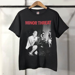 oversize T-shirt เสื้อยืด พิมพ์ลาย Minor THREAT BAND INDIE METAL BAND | เสื้อยืด พิมพ์ลายวงร็อคแบน โลหะ | วงดนตรี MERCHA