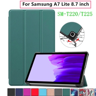 For Samsung Galaxy Tab A7 A 7 Lite 2021 8.7 inch SM-T220 T225 Tablet Ultra-thin PU Leather Case Adjustable Folding Stand Cover Magnetic Flat Cover