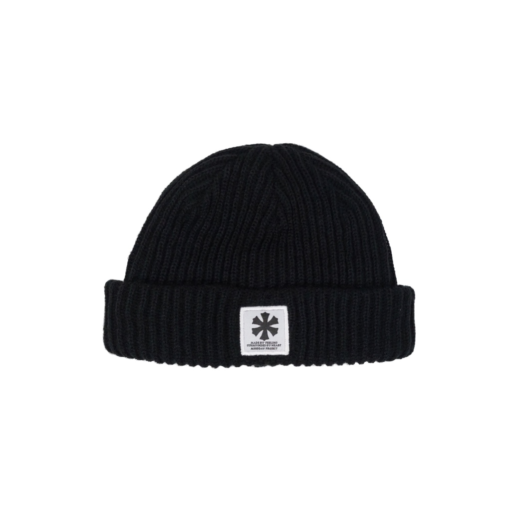BEANIE HAT - KNITTED BEANIE - MOODDAY PROJECT WOV LOGO คุณภาพสูง