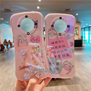 ใหม่ เคสโทรศัพท์มือถือ ซิลิโคนนิ่ม TPU กันกระแทก ลายการ์ตูนเด็กผู้หญิงน่ารัก สีชมพู สําหรับ Huawei Honor X9a X9 70 Pro Nova 10 Pro 5G 2023