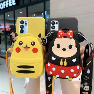 เคสโทรศัพท์มือถือ กระเป๋าสตางค์ ลายการ์ตูนมินนี่ ปิกาจู สําหรับ case OPPO A58 A98 A78 A77S A17 A17K A96 A5 A9 A31 A53 A33 2020 A3S A12E A5S A7 A12 A11K A15 A15S A16 A16K A52 A92 A57 A54 A55 A76 A74 A83 A93 A94 A95 Reno 8T 6 7 8 3 4 5 4F 5F F9 F11 Pro