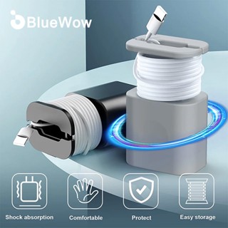 Bluewow ใหม่ ขายดี ที่เก็บสายชาร์จ ซิลิโคน ชาร์จเร็ว สําหรับ iP-Set-18 20W