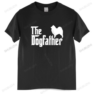 Tshirt men cotton tops Fitness Samoyed Dogfather tshirt men Comfortable Black men t shirt euro size_04