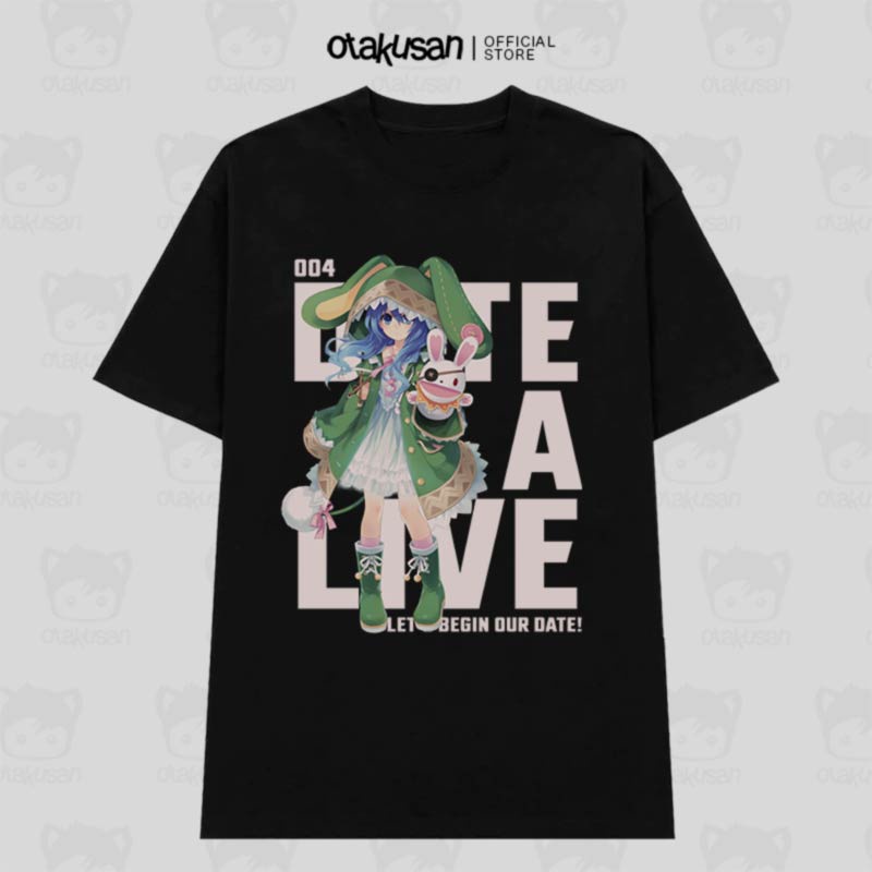 Date A Live Himekawa Yoshino (Black) Short Sleeve T-Shirt_02