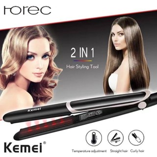 (Horec) Kemei KM-2219 ที่หนีบผม เครื่องหนีบผม ทำผมตรงหรือเป็นลอน เครื่องม้วนผม ที่ม้วนผม ผมตรงสวยเป็นธรรมชาติ ร้อนเร็ว2219