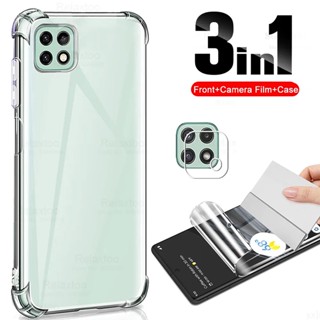 Protector Cover Clear Case + Screen soft hydrogel film + Camera Film For Samsung Galaxy A13 A23 A33 A53 A73 5G