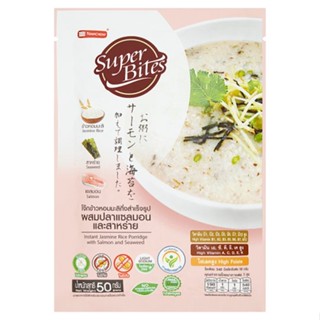 ซุปเปอร์ไบท์ JOK โจ๊กปลาแซลมอนและสาหร่าย50กSUPER BITESSALMON AND SEAWEED50G.