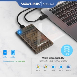 Wavlink ฮาร์ดไดรฟ์ภายนอก USB 3.0 เป็น SATA 2.5 นิ้ว สําหรับ SATA HDD SSD 2.5 นิ้ว