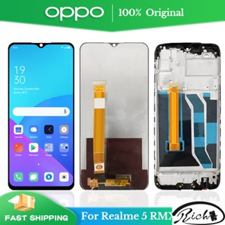 ชุดประกอบหน้าจอสัมผัสดิจิทัล LCD พร้อมกรอบ สําหรับ Oppo Realme 5 RMX1911 5s RMX1925 5i RMX2030