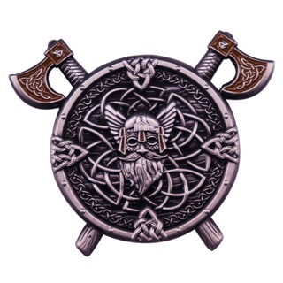 เข็มกลัด ลายนอร์ส ตํานานวิทยา Odin Runes นักรบยุทธวิธี