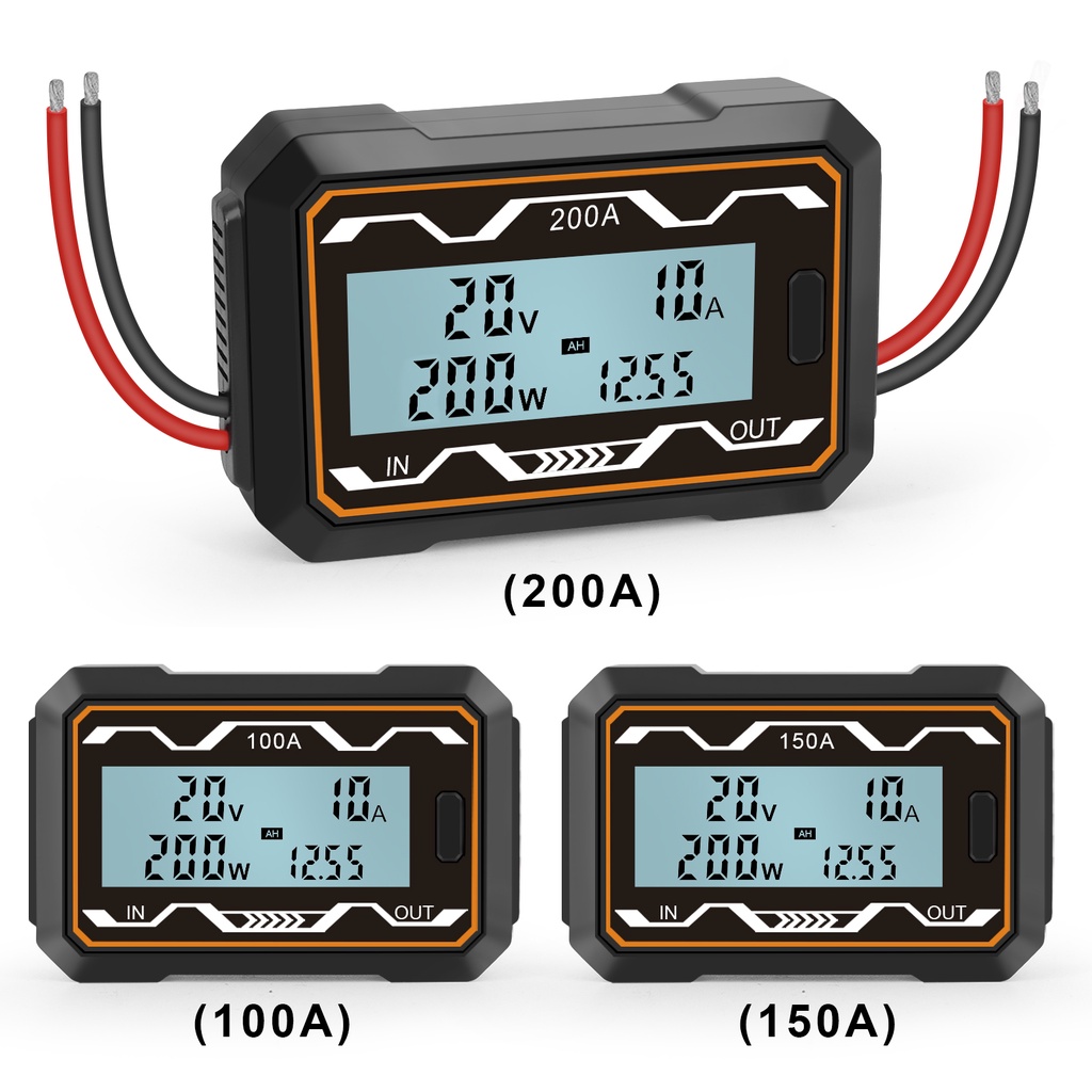 ใหม่ เครื่องวิเคราะห์พลังงาน ความแม่นยําสูง 100A 150A 200A และวัตต์ หน้าจอ LCD พร้อมไฟแบ็คไลท์ สําหรับโดรนบังคับ
