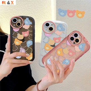 เคสโทรศัพท์มือถือ TPU ใส กันกระแทก ลายหมีน่ารัก หลากสี สําหรับ Realme 10 4G Realme C33 C35 C31 C30 C11 C21Y C25Y 5 5i 5S 6i C15 C12 C2 C3 C1 C25 Narzo 50A Prime A1K