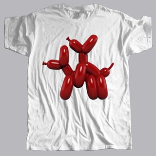 [In Stock] เสื้อยืดลําลอง แขนสั้น พิมพ์ลาย balloon dog meets the. เสื้อยืด ลาย Love is happening หลายสี แฟชั่น สําหรับทุ