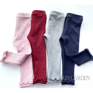 Babygarden-6 เดือน - 5 ปี กางเกงเลกกิ้ง เด็กผู้หญิง เอวยางยืด สีพื้น ทรงสลิมฟิต กางเกงขายาว สําหรับลําลอง ทุกวัน