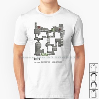 Csgo Map Dust 2 Shape Art Style T Shirt 100% Cotton Map Cache Cobblestone Dust2 Inferno Mirage Nuke_04