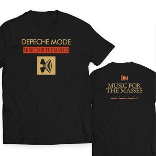 Mowei7 {พร้อมส่ง} เสื้อยืดแขนสั้นลําลอง ผ้าฝ้าย 100% พิมพ์ลาย DEPECHE MODE MUSIC THE MASSES พลัสไซซ์ ของขวัญวันเกิด สําห