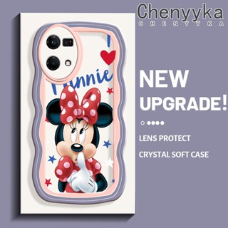เคสโทรศัพท์มือถือแบบนิ่ม ใส กันกระแทก ลายการ์ตูนมินนี่เมาส์น่ารัก หลากสี สําหรับ OPPO Reno 7 4G Reno 8 4G F21 Pro