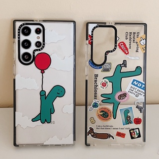 【ฉลากไดโนเสาร์】Casetify เคสโทรศัพท์มือถือแบบนิ่ม TPU กันกระแทก ลายแฟชั่น คุณภาพสูง สําหรับ Samsung s23ultra s23 s22+ s22ultra s21 21+ s21ultra s20 s20+ s20ultra