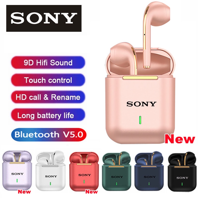 Sony TWS J18 หูฟังบลูทูธชุดหูฟังไร้สาย True หูฟังกันน้ําหูฟังสเตอริโอไฮไฟ