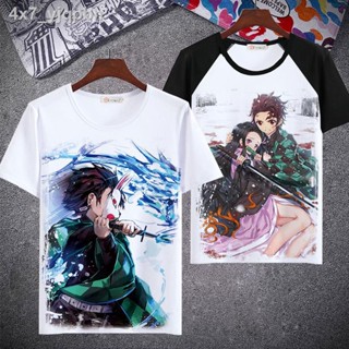   ถูกและดี ชุดคอสเพลย์ Anime เสื้อดาบพิฆาตอสูรDemon SlayerSummer Anime Peripheral Ghost Slayer เสื้อยืดแขนสั้นสองมิ_08