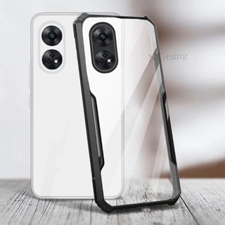 เคสโทรศัพท์อะคริลิคใส กันกระแทก ป้องกันเลนส์กล้อง สําหรับ OPPO Reno 8T 5G Reno8 T 4G Reno8T