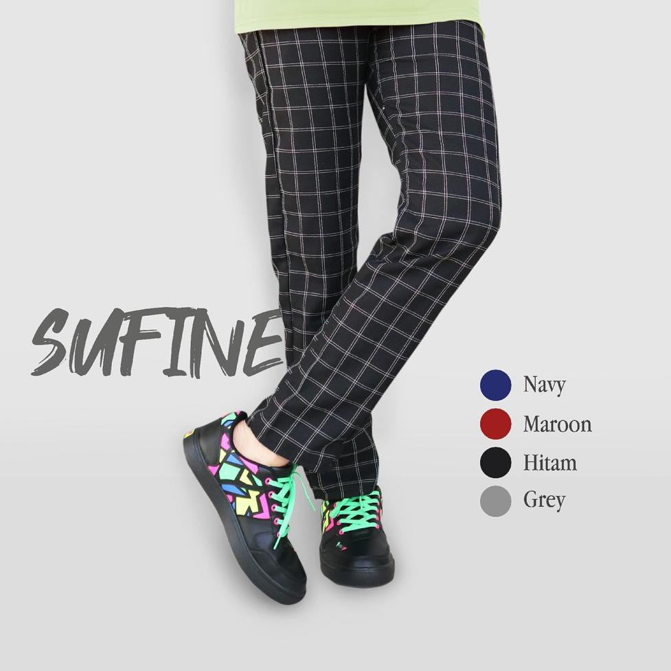 กางเกงทาร์ตันผู้ชาย Booming