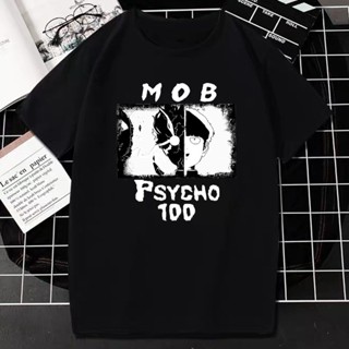 Japanese Mob Psycho 100 Anime Shirt Shigeo Kageyama Psycho Helmet Cult Manga T-Shirt Casual Short-sleev Tee_08