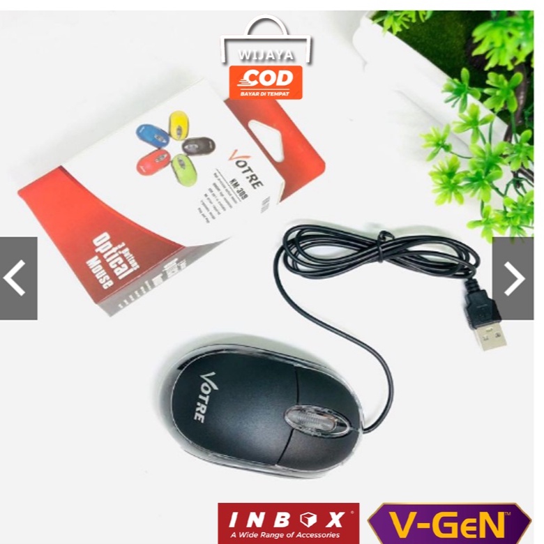 VOTRE MOUSE USB OPTICAL MOUSE 3 ปุ่มต้นฉบับ