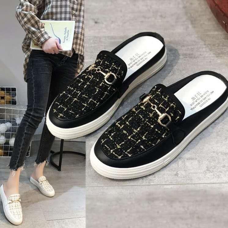 ราคาพิเศษ สน6188 นําเข้าแฟชั่นผู้หญิงลื่นบนรองเท้า