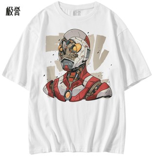 Ultraman Showa Cosplay T shirt Costume Tops Short Sleeve Anime Tee Shirt Graphic Casual Unisex Appar_05