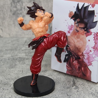 โมเดลฟิกเกอร์ PVC อนิเมะดราก้อนบอล Z Son Goku Kakarotto kaiouken King Kai ขนาด 22 ซม. ของเล่นสําหรับเด็ก