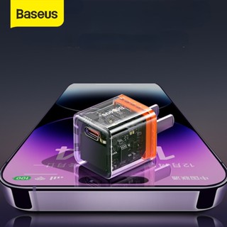 Baseus ที่ชาร์จโทรศัพท์มือถือ ไนไตรด์ แกลเลียมไนไตรด์ 20w แบบใส ชาร์จเร็ว สําหรับ iphone14 Apple 13promax Plug 12 ipad Xiaoku typec