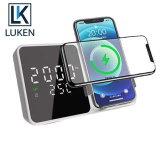 Luken แท่นชาร์จไร้สาย 15W 4in1 สําหรับ Ip 14 13 Samsung S22 S21 Xiaomi 12 Pro