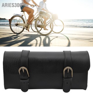 Aries306 จักรยานกระเป๋าสกูตเตอร์หัวพับแฮนด์จักรยานอานกระเป๋าหนัง PU เครื่องมือเก็บ