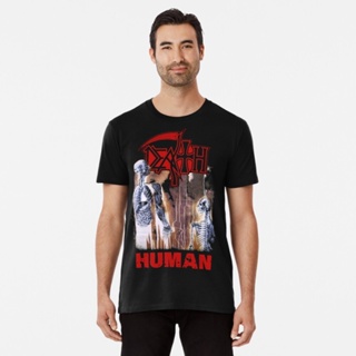 เสื้อเชิ้ตแขนสั้น เสื้อยืดแขนสั้น เสื้อยืดผ้าหนา tshirt Death - Human Premium T-Shirt 821510811143462956