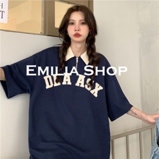 EMILIA SHOP  เสื้อยืด เสื้อผ้าฝ้าย เสื้อผ้าแฟชั่นผู้หญิง ทันสมัย ทันสมัย รุ่นใหม่ Stylish A23K002 36Z230909