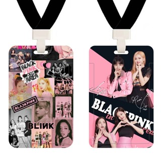 【6】ปกใส่นามบัตร บัตรรถไฟใต้ดิน ลาย K-POP BLACKPINK สําหรับนักเรียน