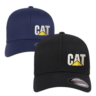 Cat หมวกเบสบอล ปักลายหนอนผีเสื้อ สําหรับงานหนัก