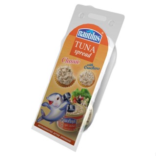 นอติลุสทูน่าสเปรดแครกเกอร์ WITH 85ก.NAUTILUS TUNA-SPREADCRACKERS 85g.