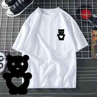 BAJU EXPRESS T SHIRT WOMEN MEN TEDDY BEAR HUG GRAPHIC SIMPLE TEE 100% COTTON T-SHIRT PEREMPUAN LELAKI BAJU LENGAN P_02