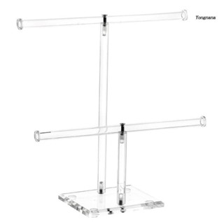 【CH*】ขาตั้งอะคริลิค 2 ชั้น สําหรับแขวนเครื่องประดับ สร้อยคอ สร้อยข้อมือ