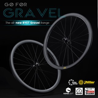 มาใหม่!!Ryet GRAVEL ชุดจานเบรกคาร์บอน 700C 7023 6 สลักเกลียว 38x30