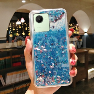 เคส Realme C30 / Narzo 50i Prime Bling ของเหลว ทรายดูด กลิตเตอร์ ซิลิโคนใส ฝาหลัง