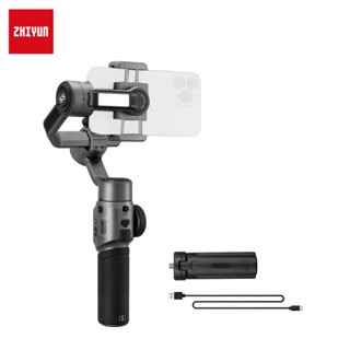 Zhiyun SMOOTH-5S กิมบอลกันสั่นมือถือ 3 แกน กันสั่น Vlog ไฟเติม LED ในตัว พร้อมขาตั้งกล้อง ขนาดเล็ก รับน้ําหนักได้เต็มที่ 300 กรัม แบบเปลี่ยน สําหรับ iPhone 14 13 1