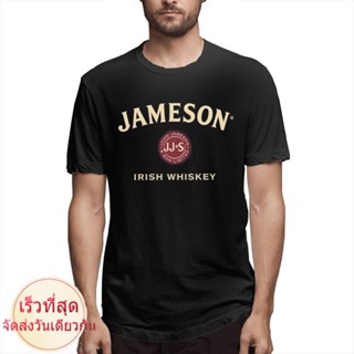 【2022New】Yanxing Yangyibo เสื้อยืด ผ้าฝ้าย พิมพ์ลาย Jameson Irish Whiskey ทรงหลวม สไตล์ฮิปฮอป สตรีท ของขวัญวันเกิด สําหร