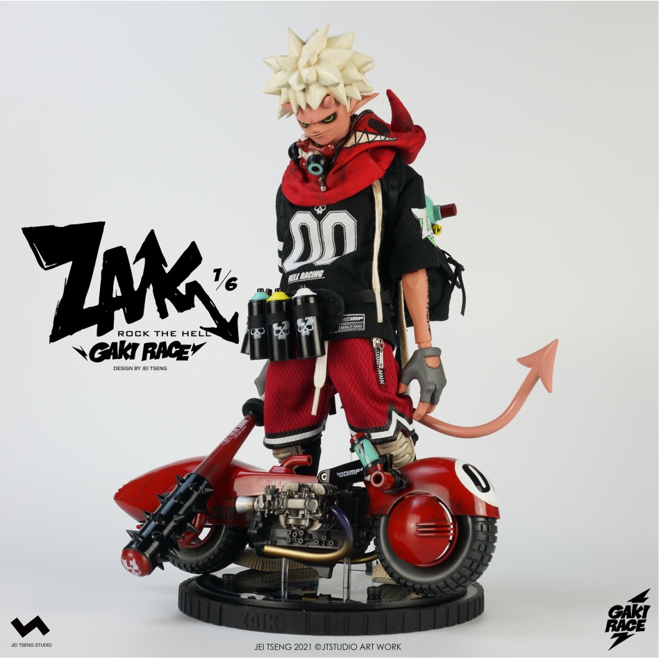 Jt STUDIO JT 1/6 GAKI RACE #0 ตุ๊กตาอินเทรนด์ Zaiki Original Ready Stock-- **