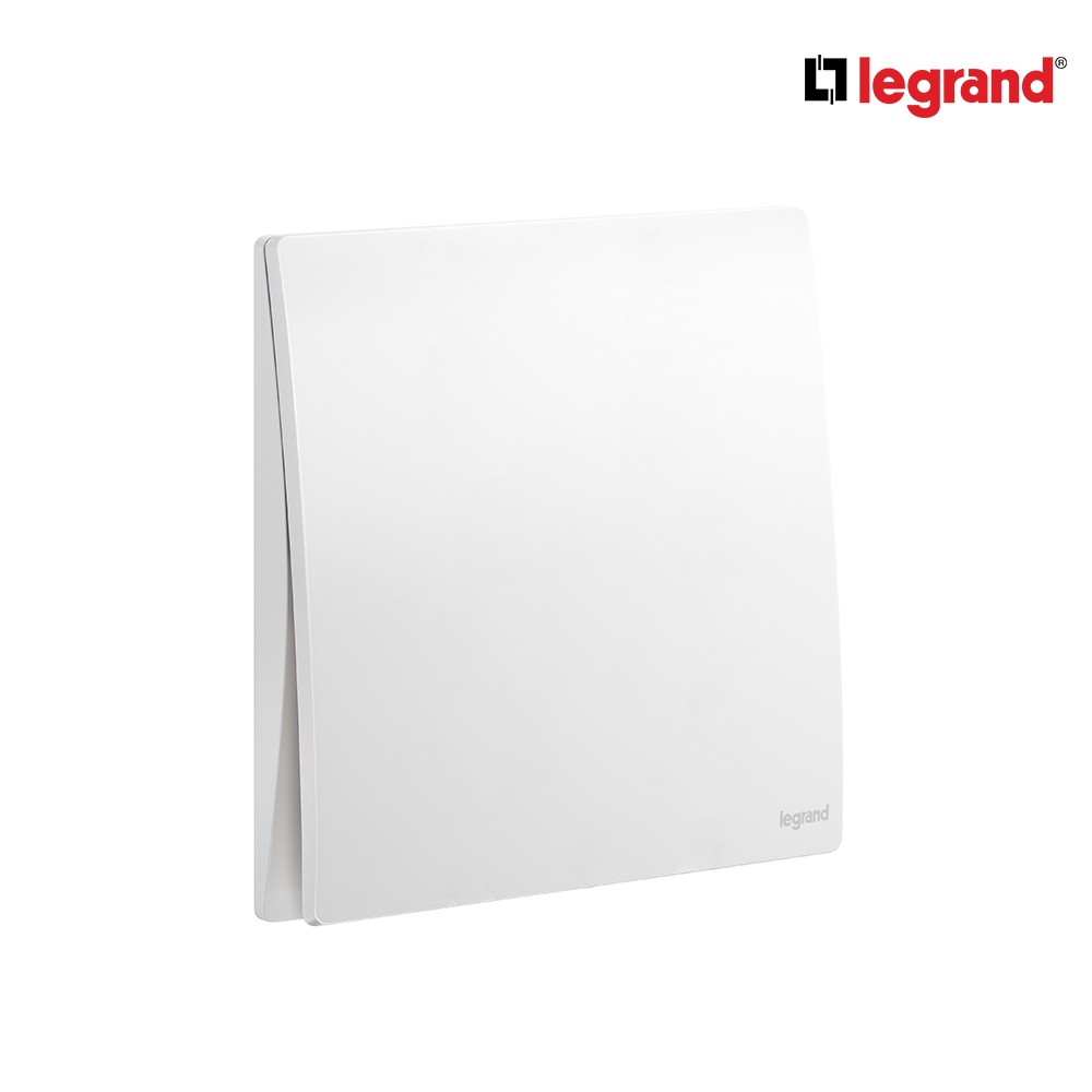 Legrand สวิตช์ปุ่มกดแบบเด้งกลับ ขนาด 1ช่อง ไม่มีสัญลักษณ์ 10A |Mallia Senses|Matt White| 281041MW